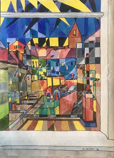 Original cubism artwork by Matt Skulski. 